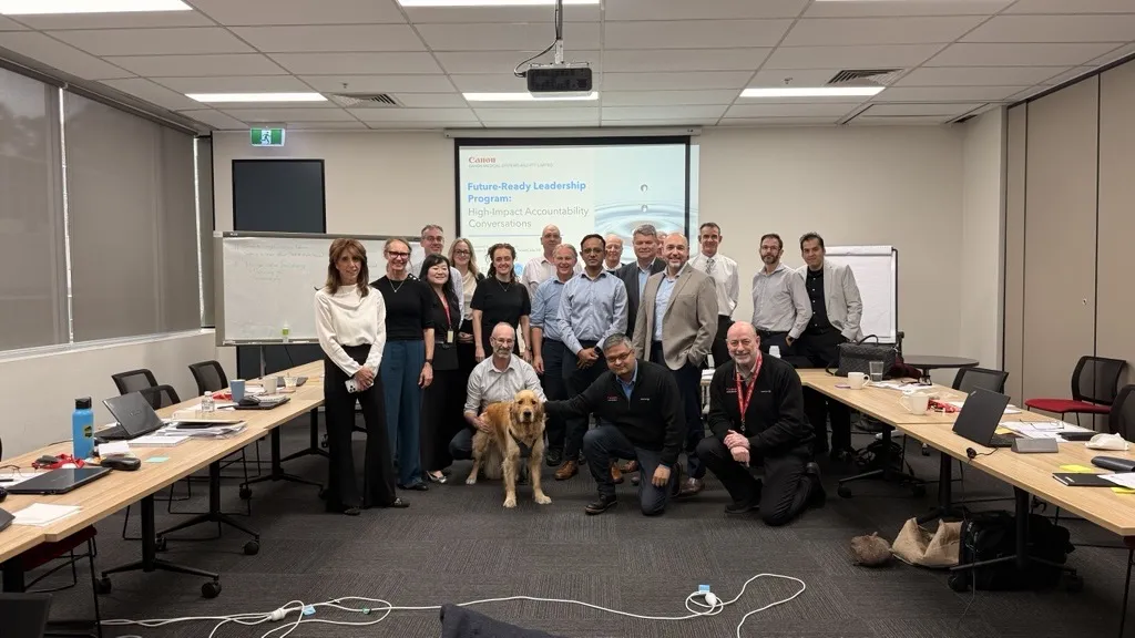 The Canon Future-Ready Leadership Program group