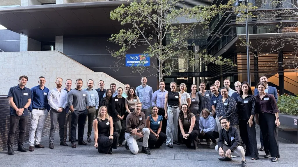 A client team together after a leadership program