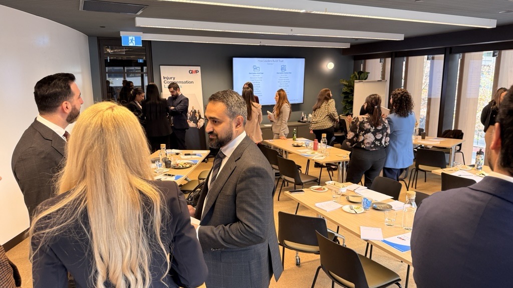 Practice leaders at a TalentCode HR firm-wide session